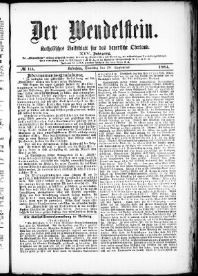 Wendelstein Samstag 20. September 1884