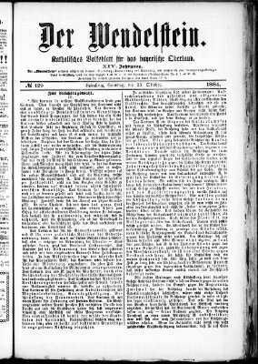 Wendelstein Samstag 25. Oktober 1884