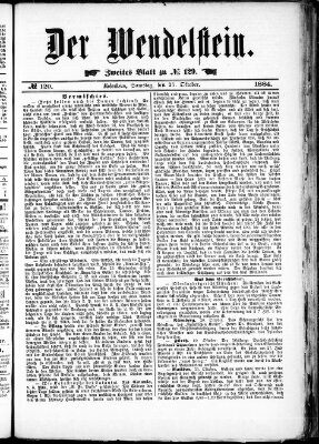 Wendelstein Samstag 25. Oktober 1884