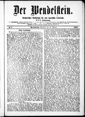 Wendelstein Dienstag 19. Januar 1886