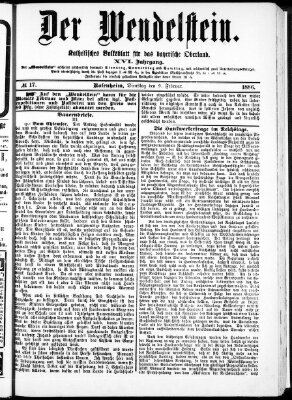 Wendelstein Dienstag 9. Februar 1886