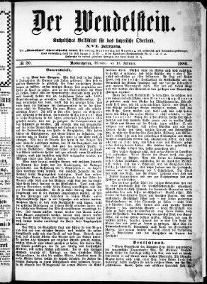 Wendelstein Dienstag 16. Februar 1886