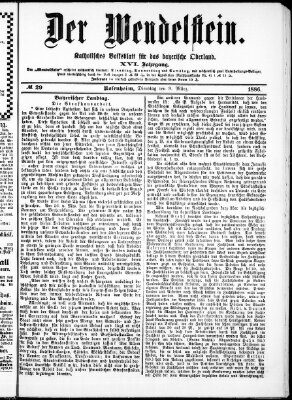 Wendelstein Dienstag 9. März 1886