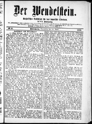 Wendelstein Donnerstag 29. April 1886