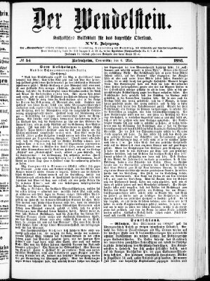 Wendelstein Donnerstag 6. Mai 1886