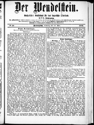 Wendelstein Dienstag 18. Mai 1886