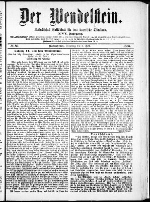 Wendelstein Dienstag 6. Juli 1886