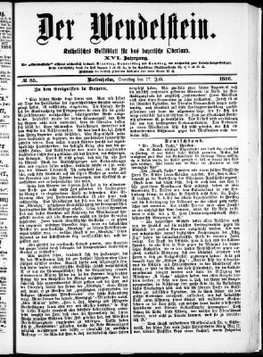 Wendelstein Samstag 17. Juli 1886