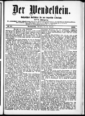 Wendelstein Dienstag 24. August 1886