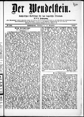 Wendelstein Dienstag 14. Dezember 1886