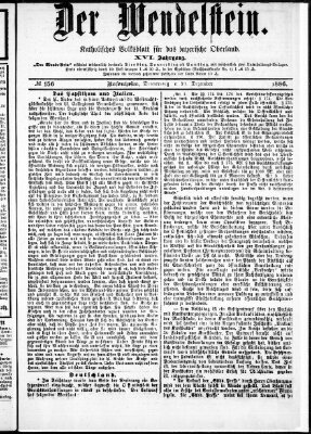 Wendelstein Donnerstag 30. Dezember 1886