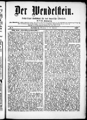 Wendelstein Dienstag 11. Januar 1887