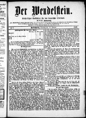 Wendelstein Samstag 15. Januar 1887