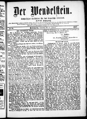 Wendelstein Samstag 22. Januar 1887