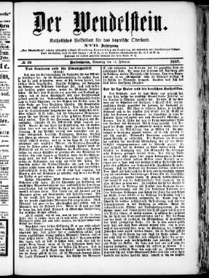 Wendelstein Samstag 12. Februar 1887