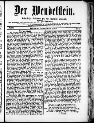 Wendelstein Samstag 19. Februar 1887