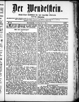 Wendelstein Samstag 9. April 1887