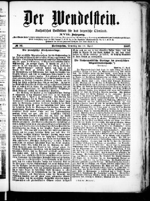 Wendelstein Samstag 30. April 1887