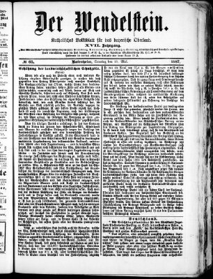 Wendelstein Sonntag 15. Mai 1887