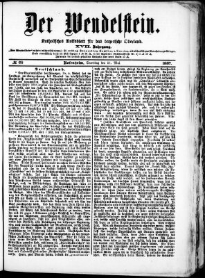 Wendelstein Samstag 21. Mai 1887