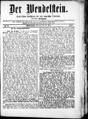 Wendelstein Dienstag 24. Mai 1887