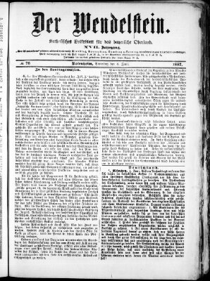 Wendelstein Samstag 4. Juni 1887