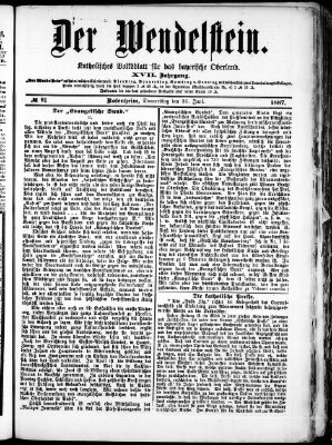 Wendelstein Donnerstag 30. Juni 1887