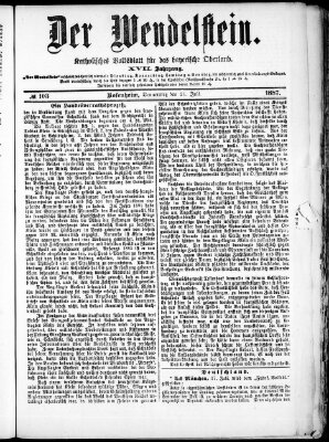 Wendelstein Donnerstag 21. Juli 1887