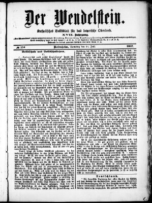 Wendelstein Samstag 23. Juli 1887