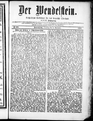 Wendelstein Samstag 3. September 1887