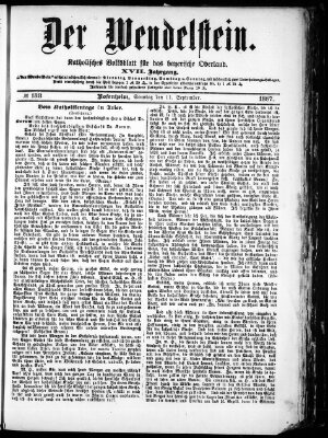 Wendelstein Sonntag 11. September 1887