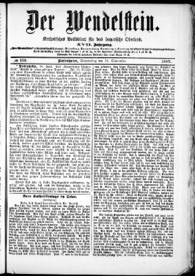 Wendelstein Donnerstag 15. September 1887