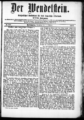 Wendelstein Samstag 8. Oktober 1887