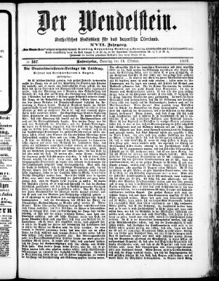 Wendelstein Sonntag 23. Oktober 1887