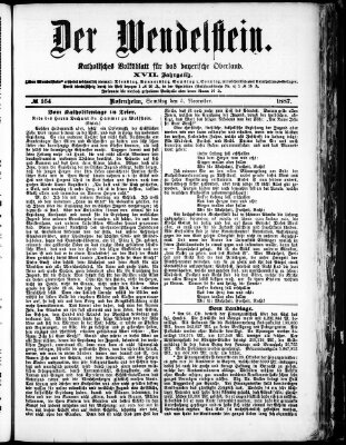 Wendelstein Samstag 5. November 1887