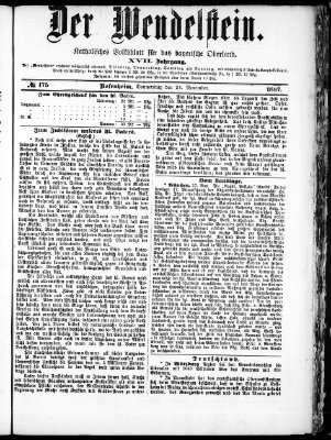 Wendelstein Donnerstag 24. November 1887