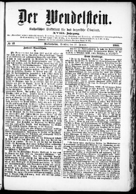 Wendelstein Samstag 21. Januar 1888