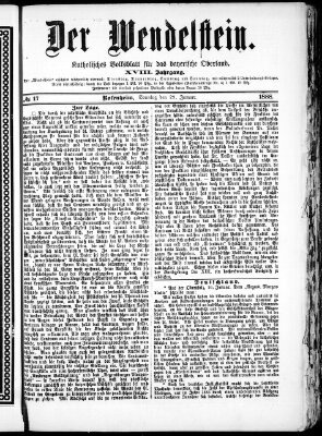 Wendelstein Sonntag 29. Januar 1888