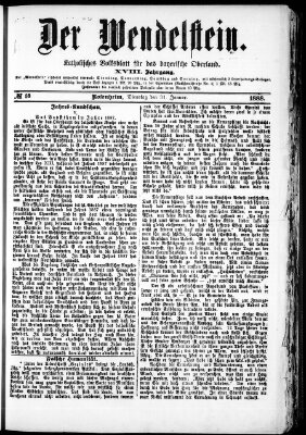 Wendelstein Dienstag 31. Januar 1888