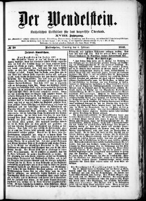 Wendelstein Samstag 4. Februar 1888