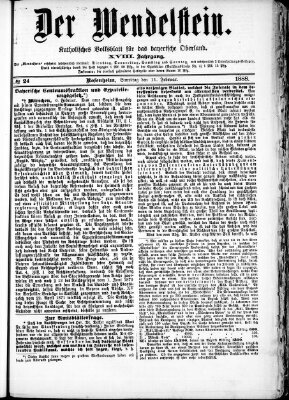 Wendelstein Samstag 11. Februar 1888