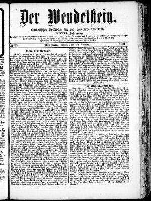 Wendelstein Sonntag 12. Februar 1888