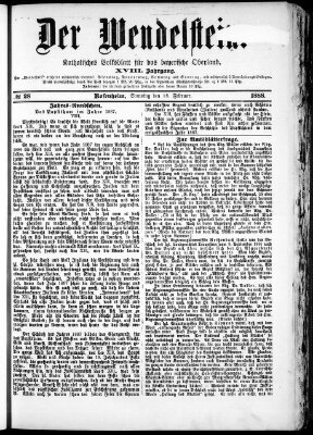 Wendelstein Samstag 18. Februar 1888