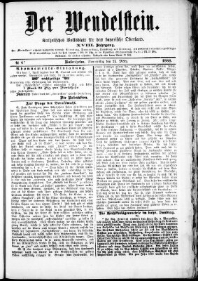 Wendelstein Donnerstag 22. März 1888