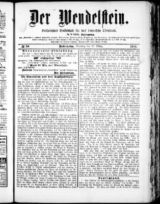 Wendelstein Dienstag 27. März 1888