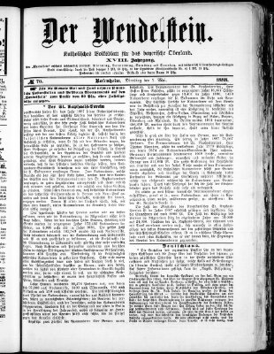 Wendelstein Dienstag 1. Mai 1888