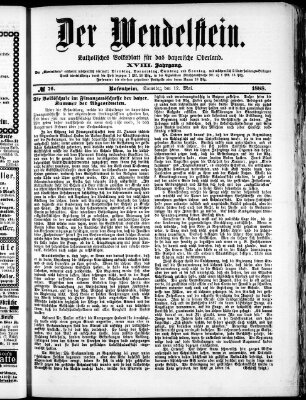 Wendelstein Samstag 12. Mai 1888