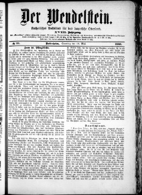 Wendelstein Samstag 19. Mai 1888