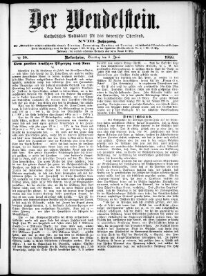 Wendelstein Dienstag 5. Juni 1888