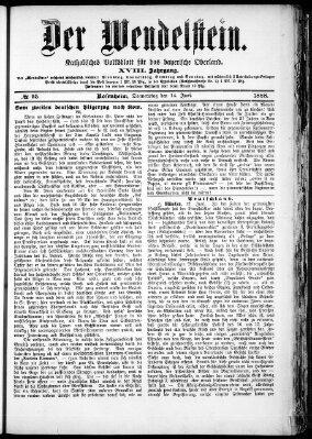 Wendelstein Donnerstag 14. Juni 1888